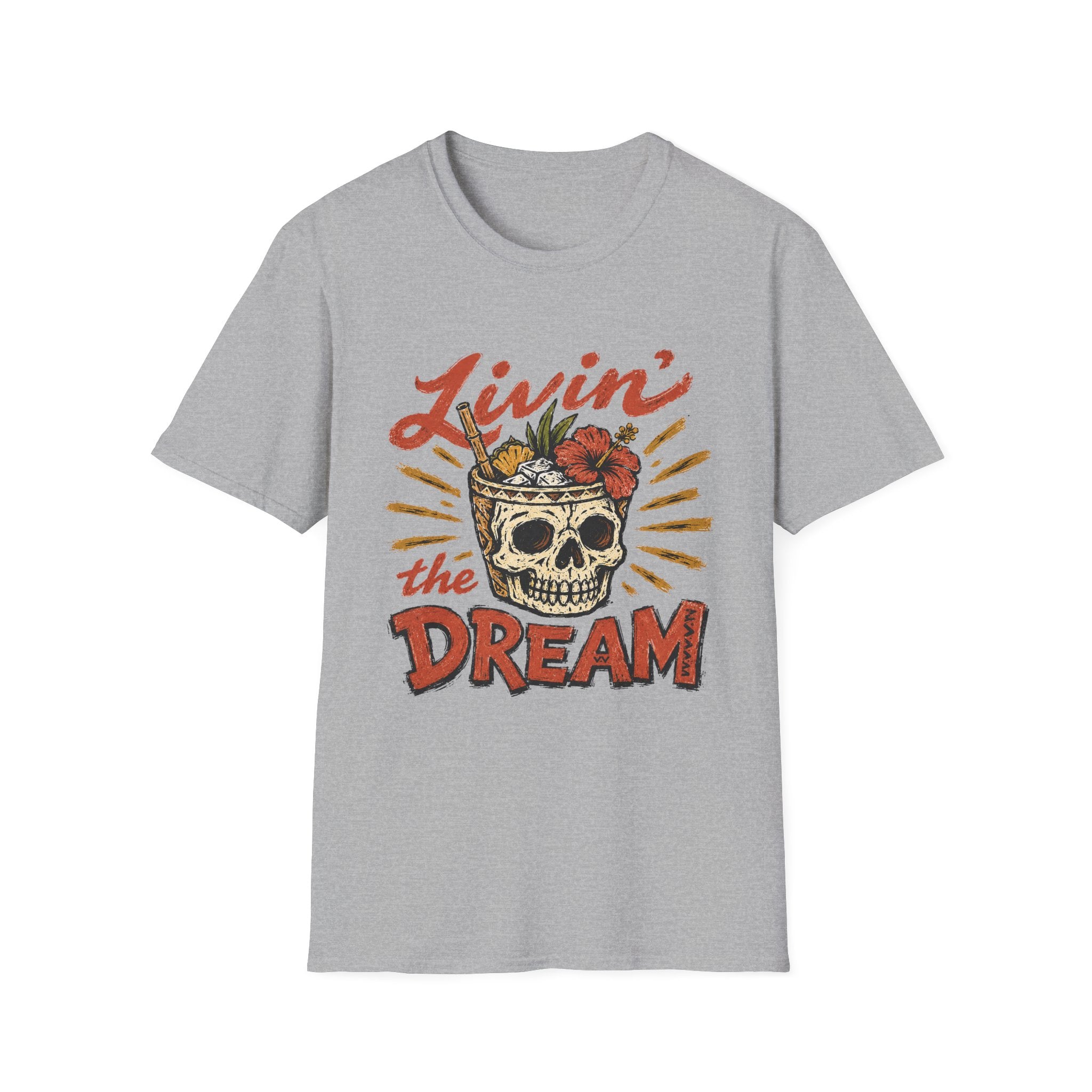 Livin the Dream Tiki Skull