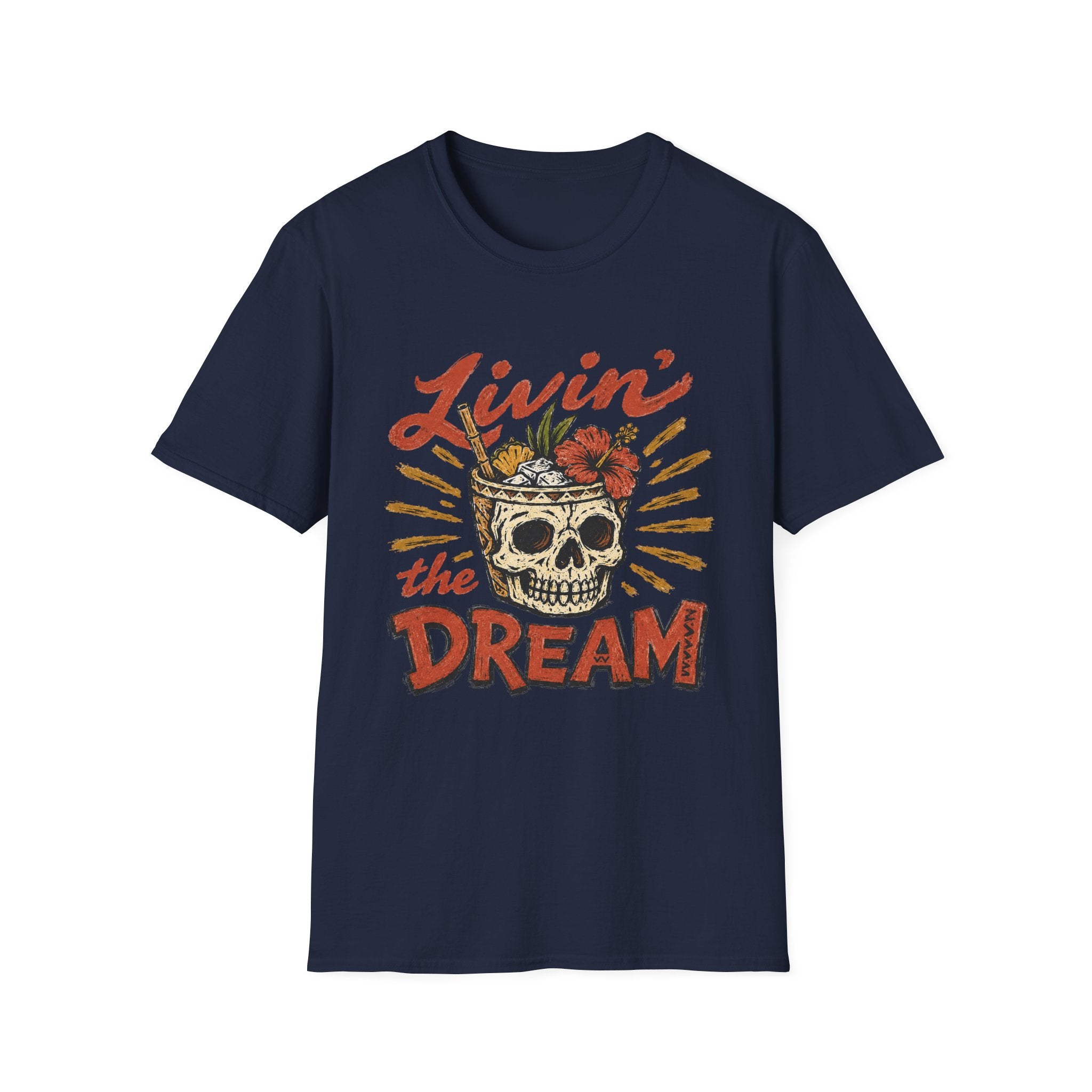Livin the Dream Tiki Skull
