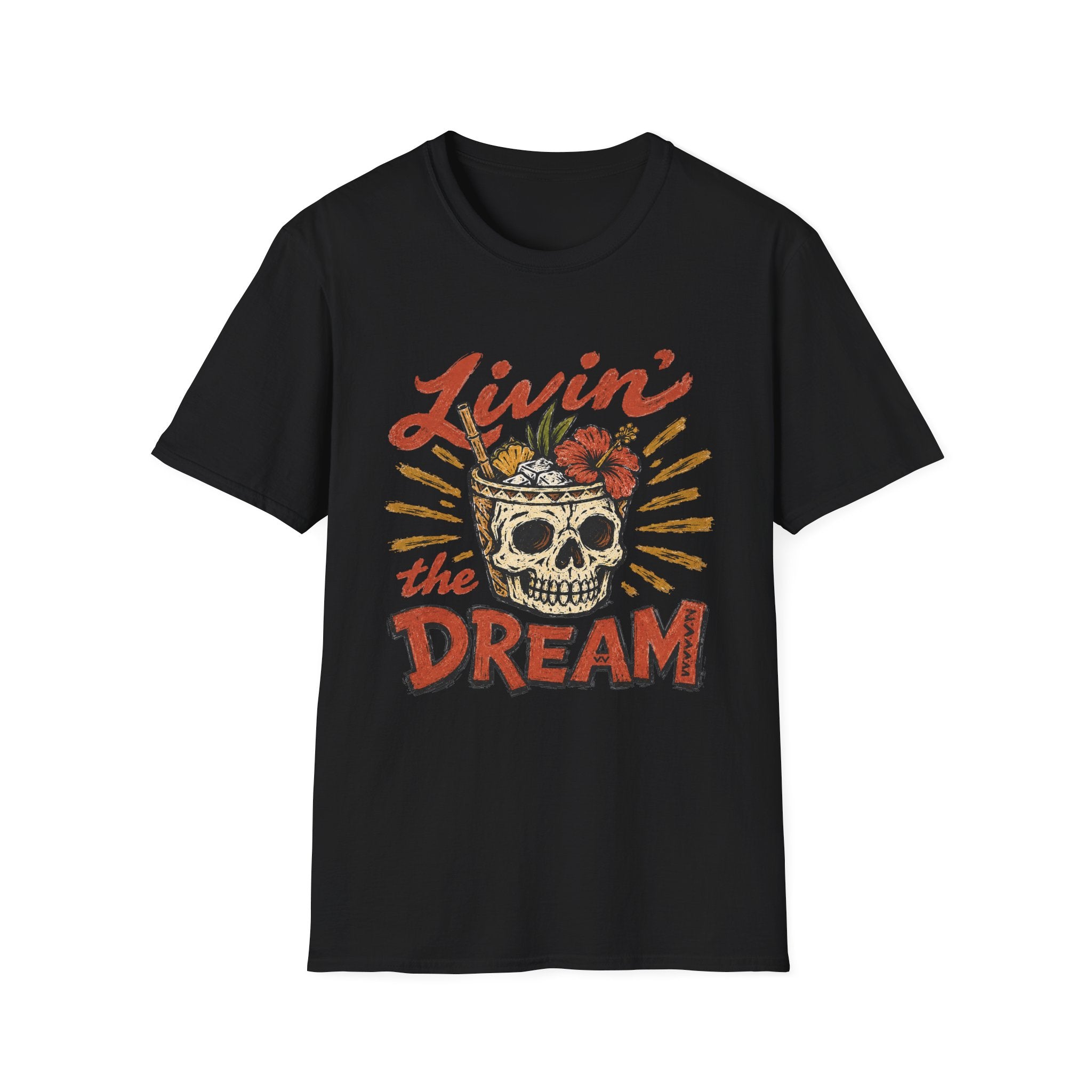 Livin the Dream Tiki Skull