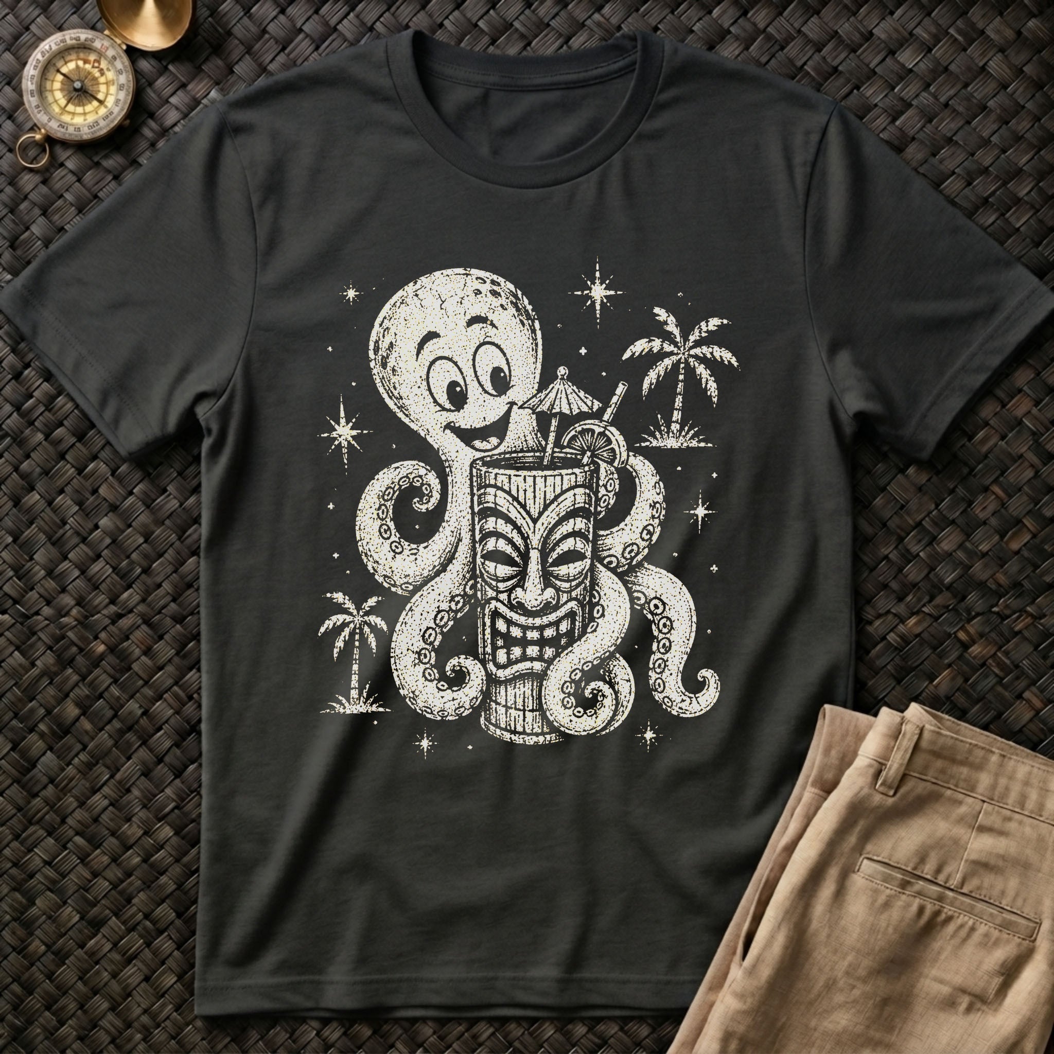 Tiki Octopus T-Shirt