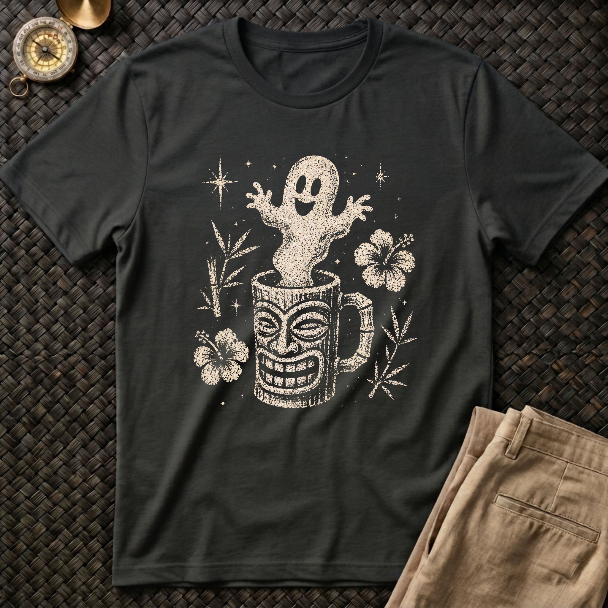 Spooky Ghost Tiki T-Shirt