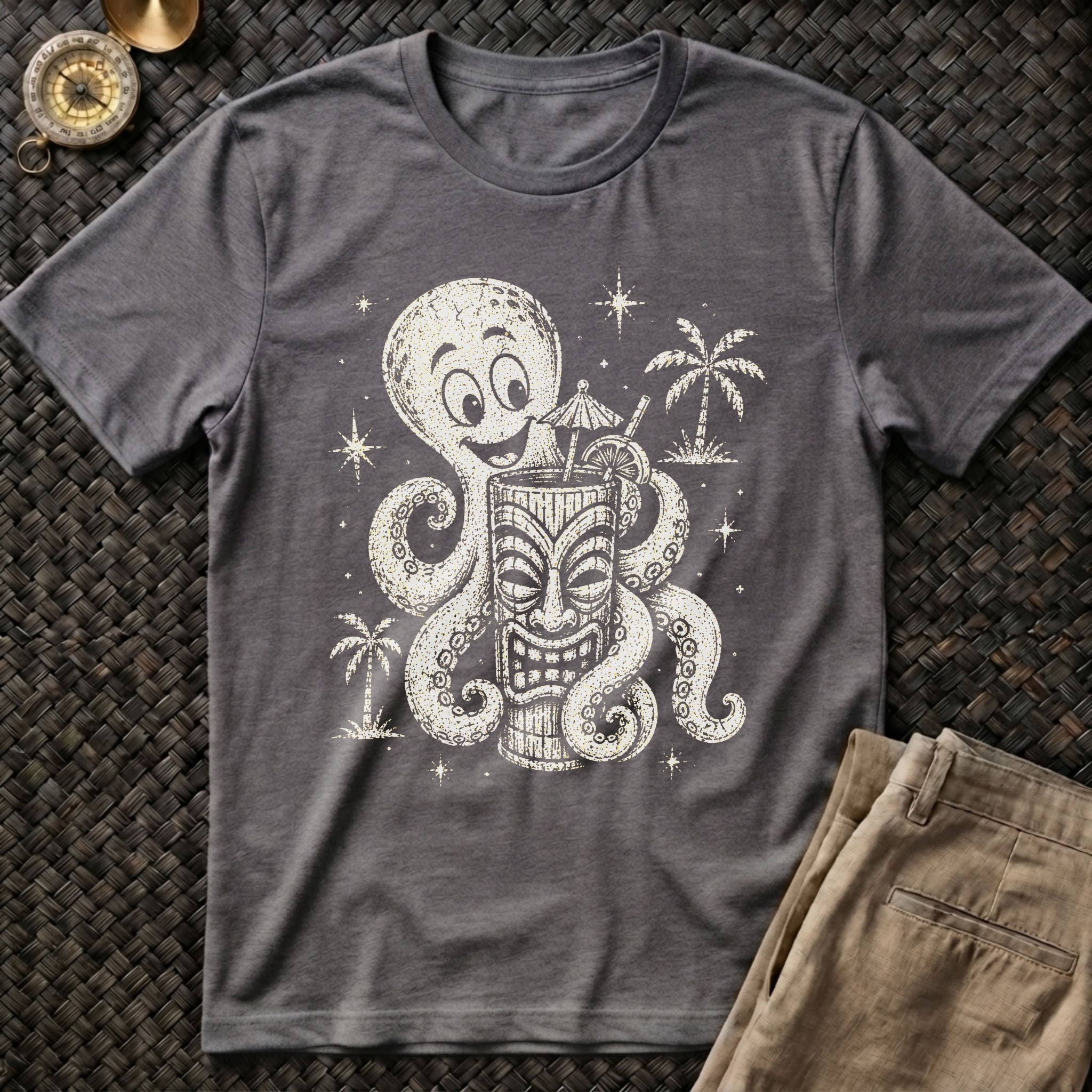 Tiki Octopus T-Shirt