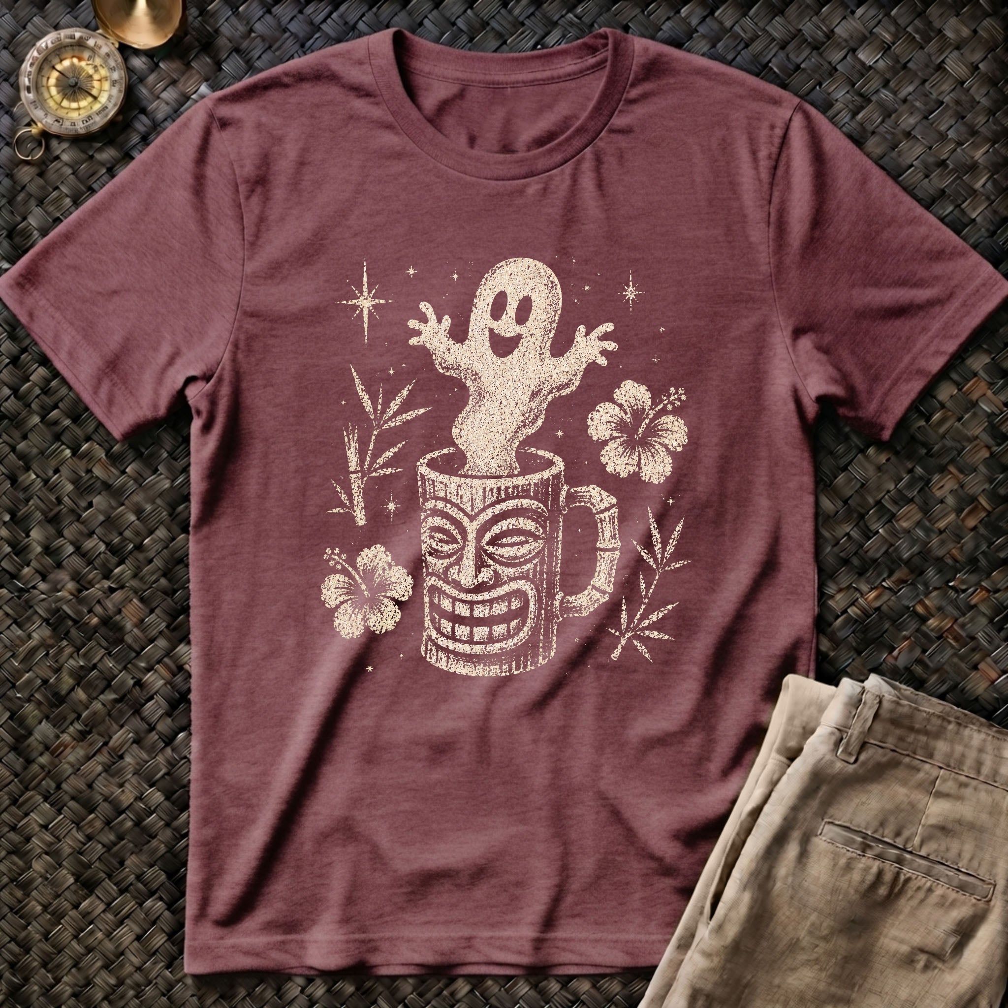 Spooky Ghost Tiki T-Shirt
