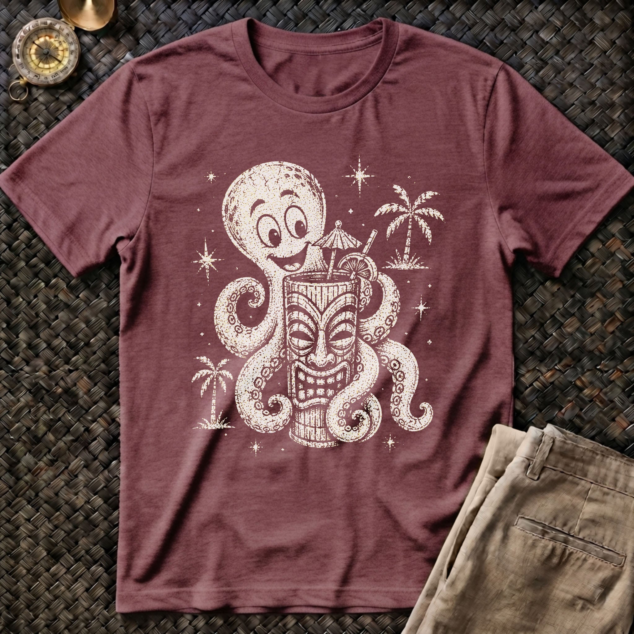 Tiki Octopus T-Shirt