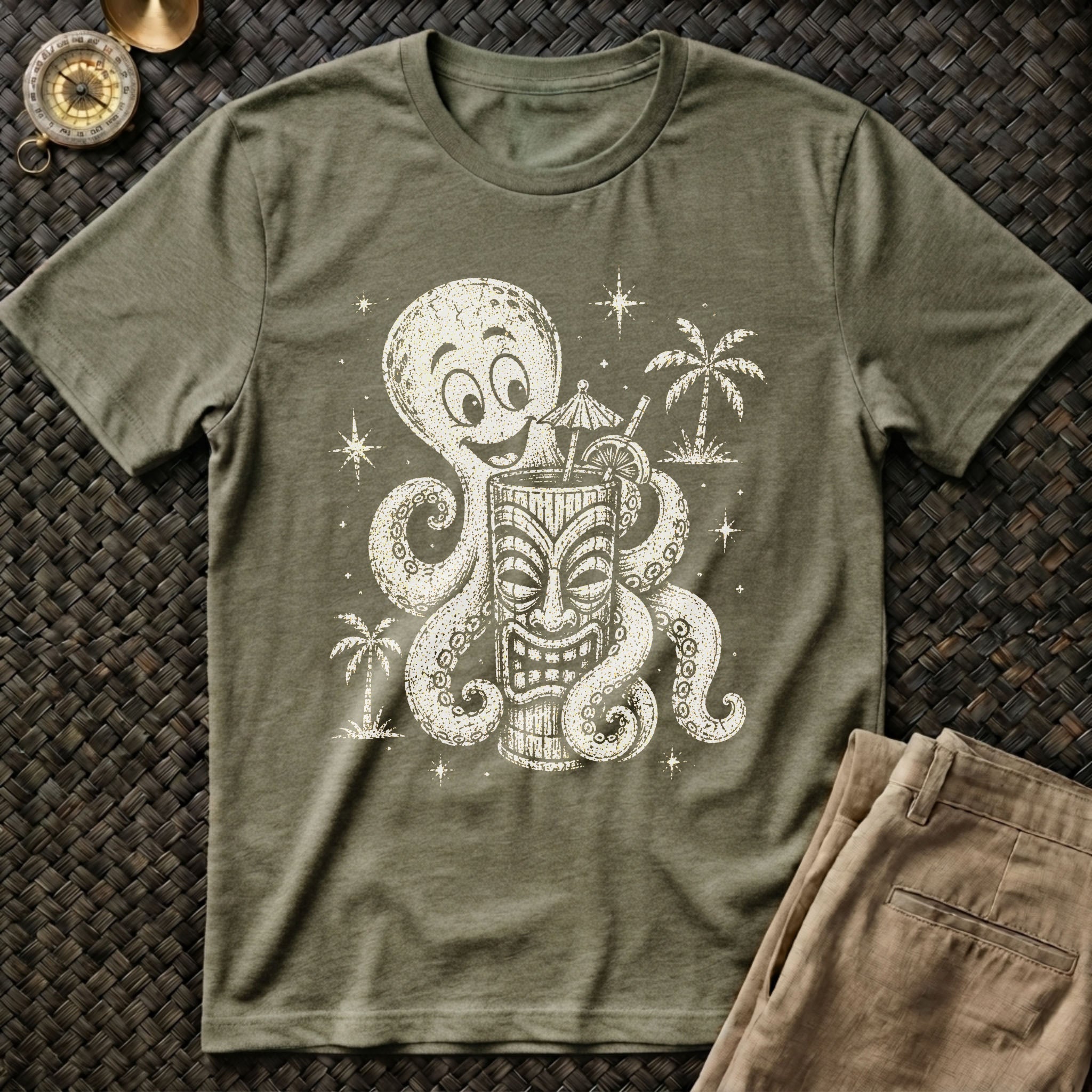 Tiki Octopus T-Shirt