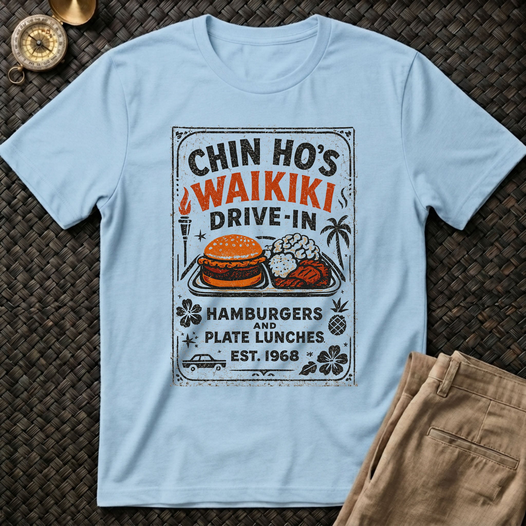 Chin Ho Waikiki Drive In T-Shirt