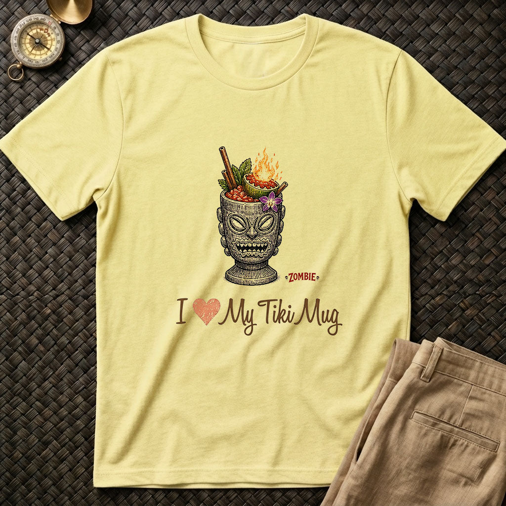 I ❤️ Tiki Mug Zombie Tee