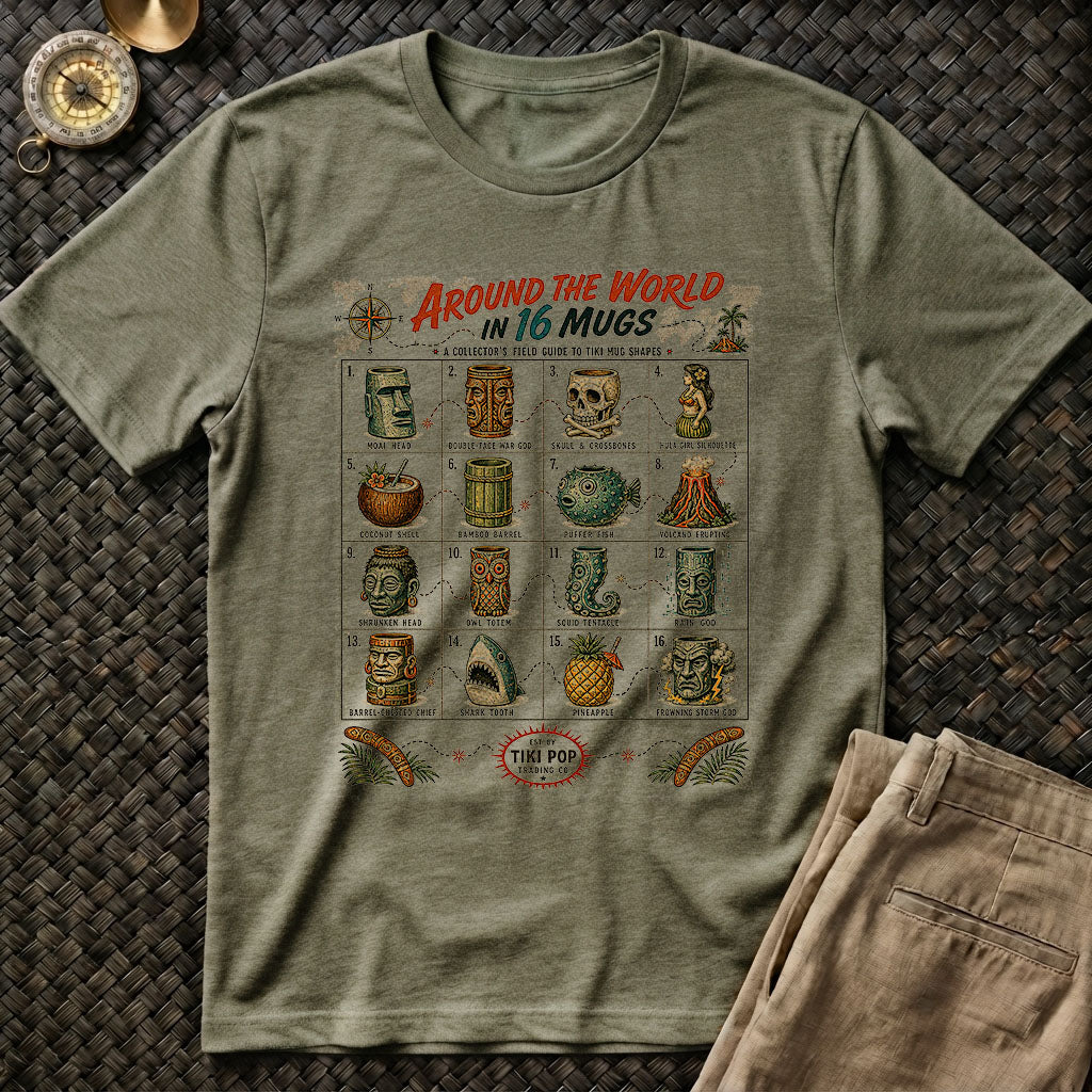 Around the World in Tiki Mugs Tee
