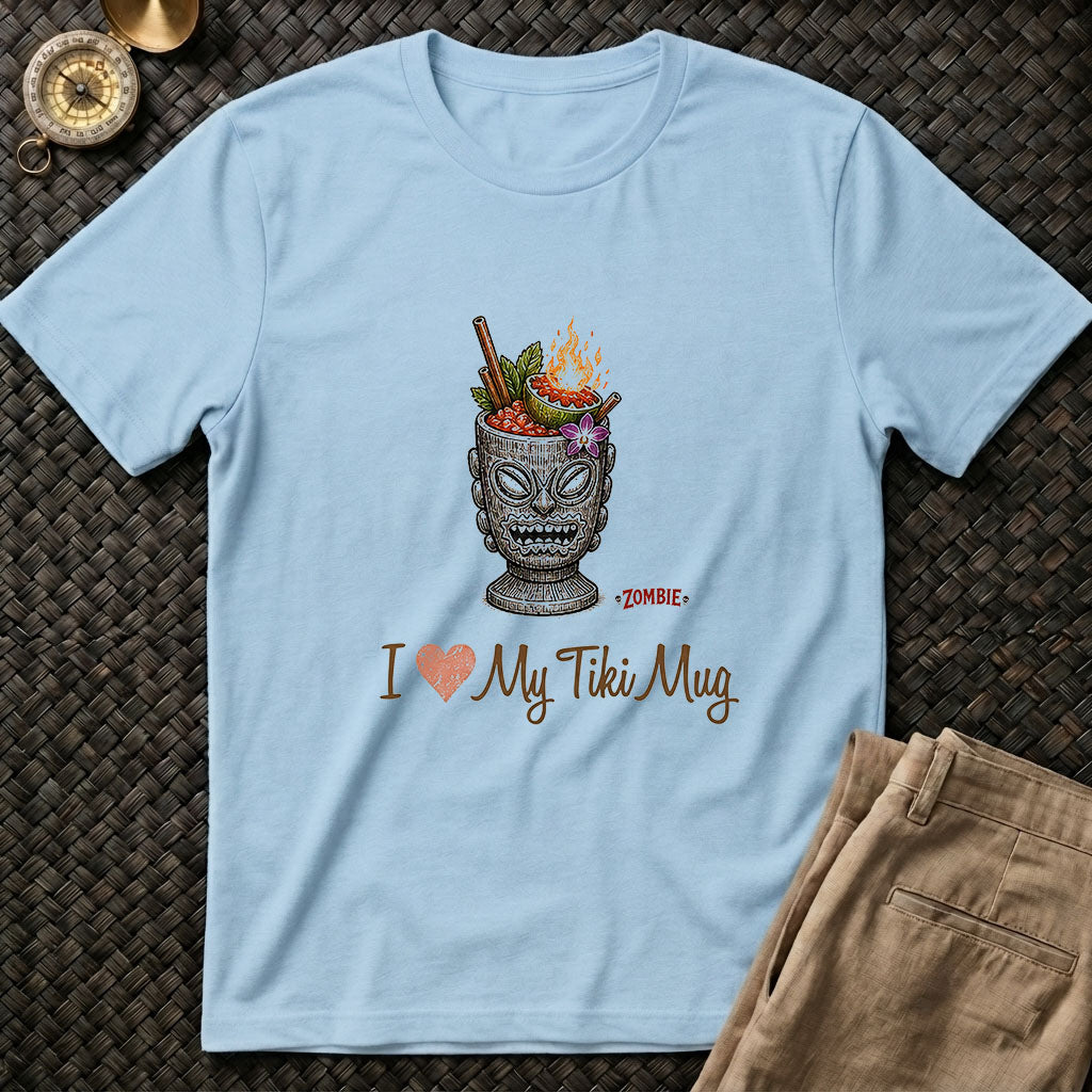 I ❤️ Tiki Mug Zombie Tee
