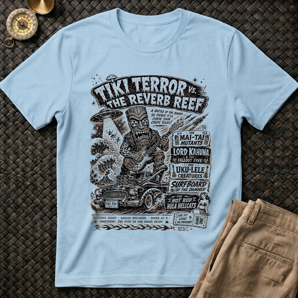Tiki Terror vs. Reverb Reef Tee