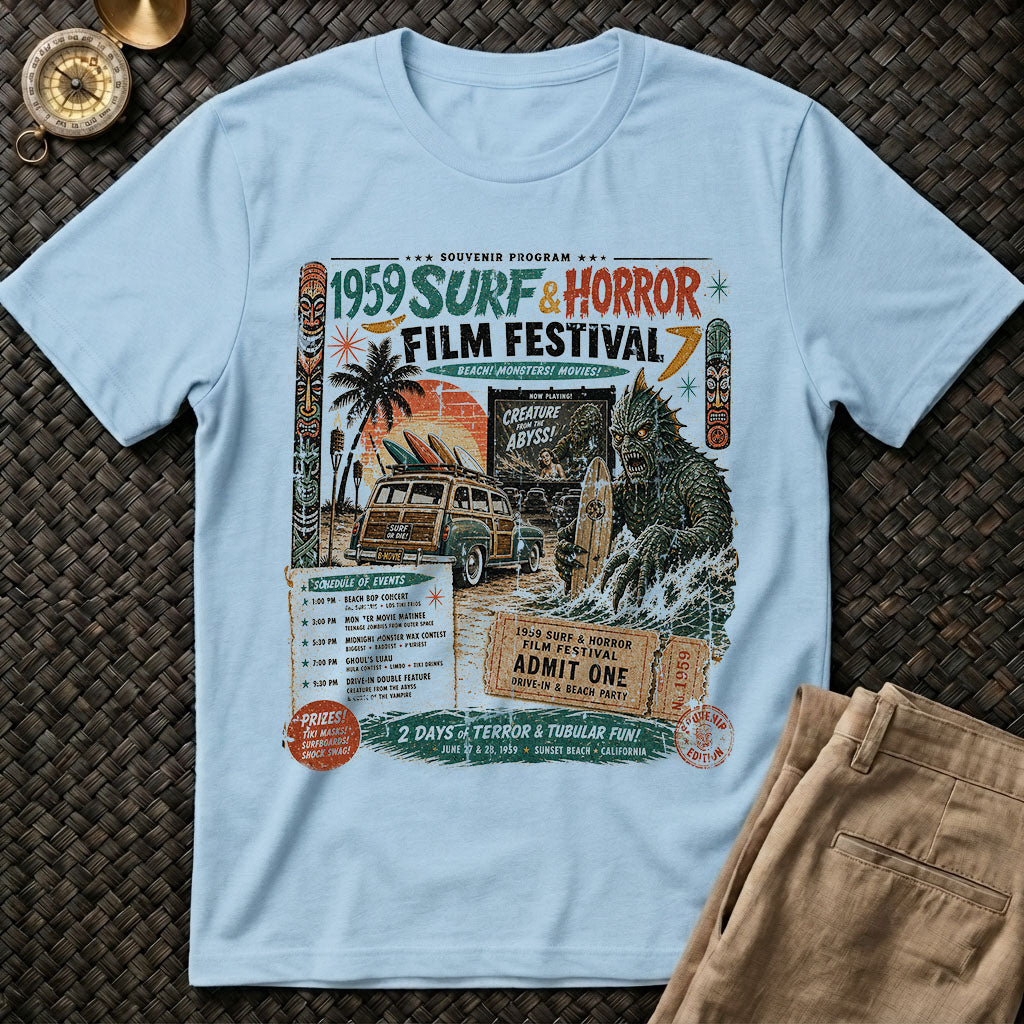 Surf & Horror Film Fest Tee