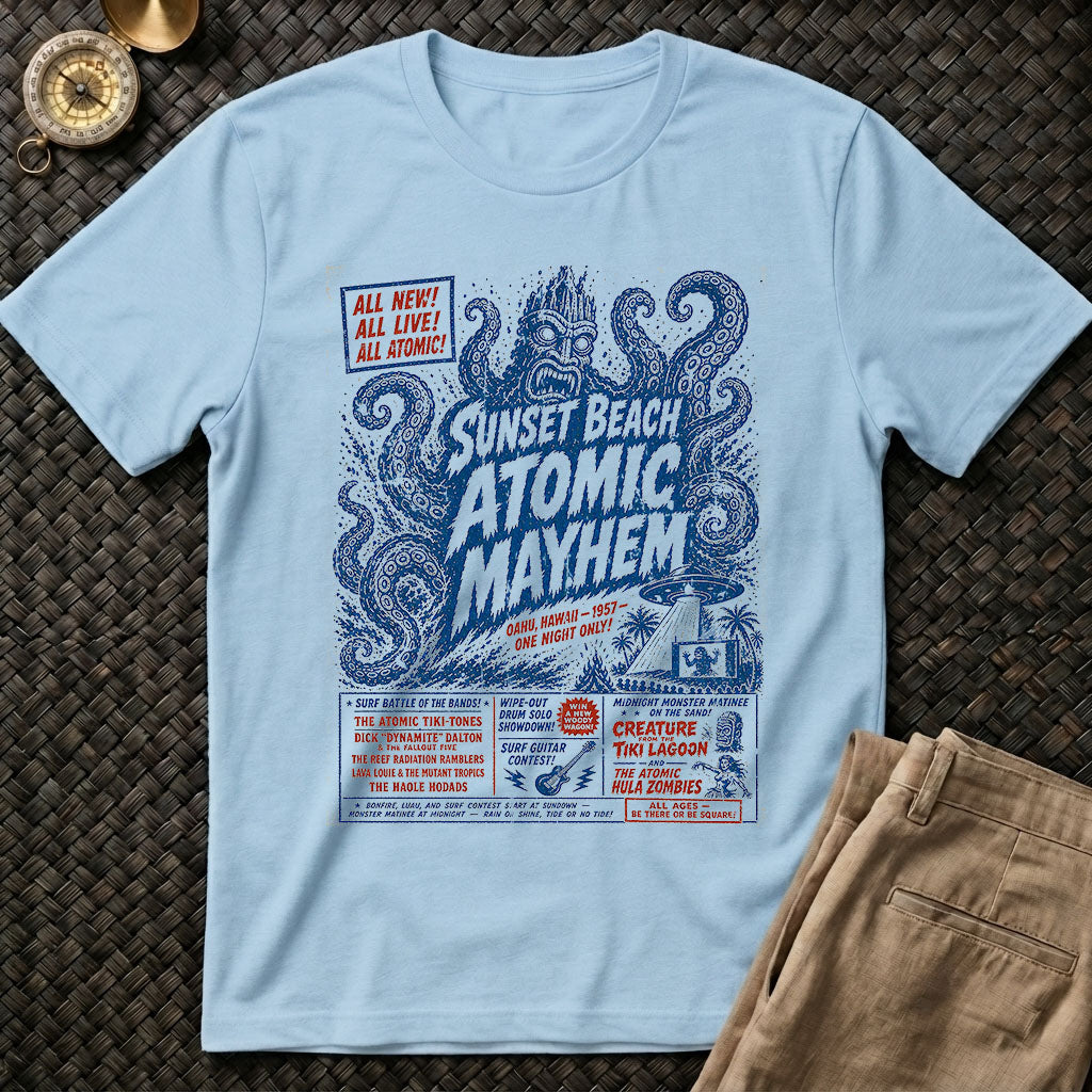 Sunset Beach Atomic Mayhem Tee