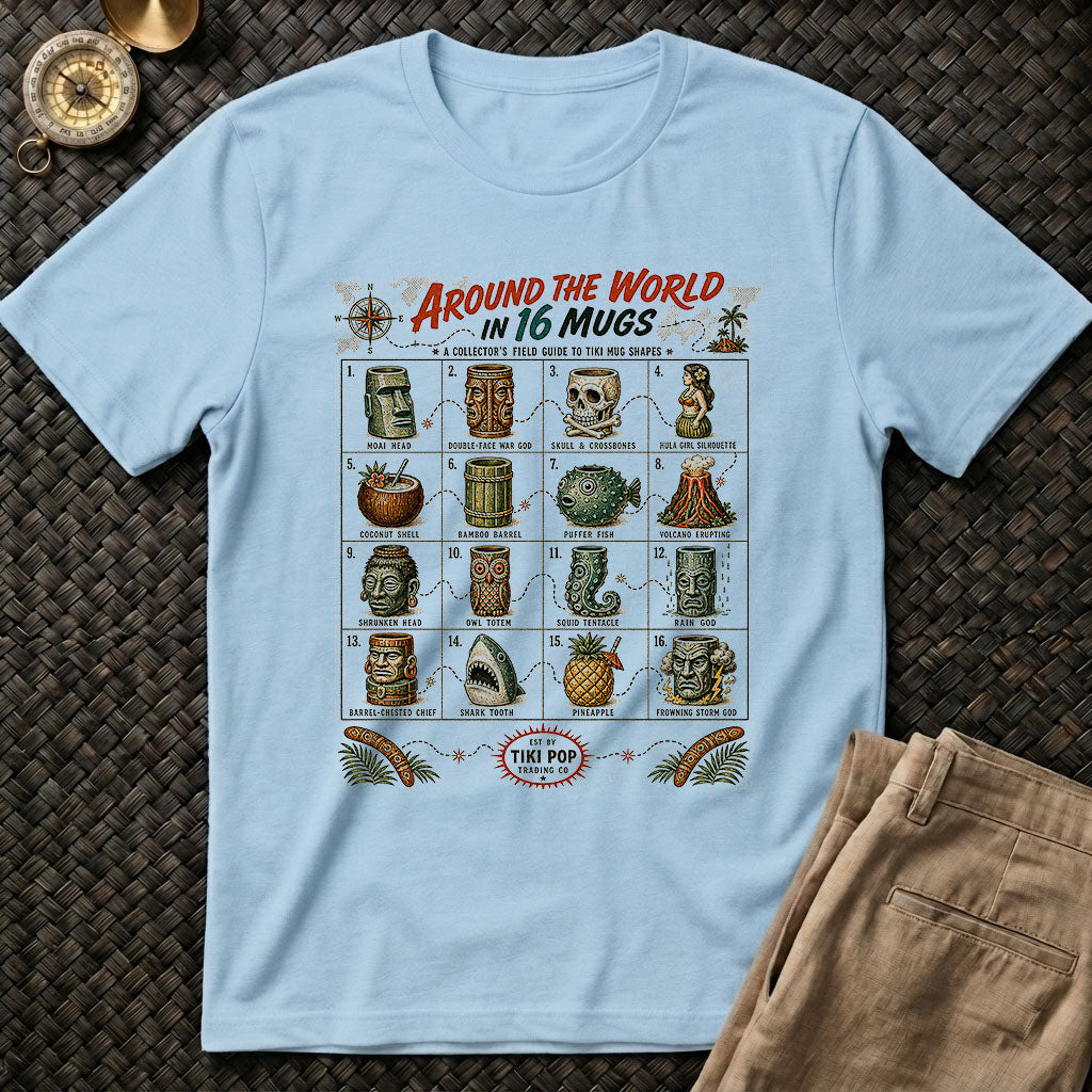 Around the World in Tiki Mugs Tee