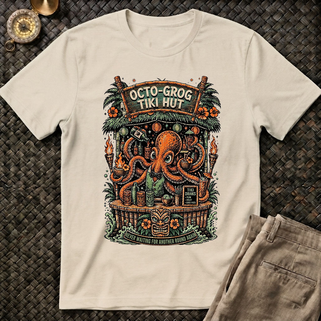 Octo Grog Tiki Hut Tee