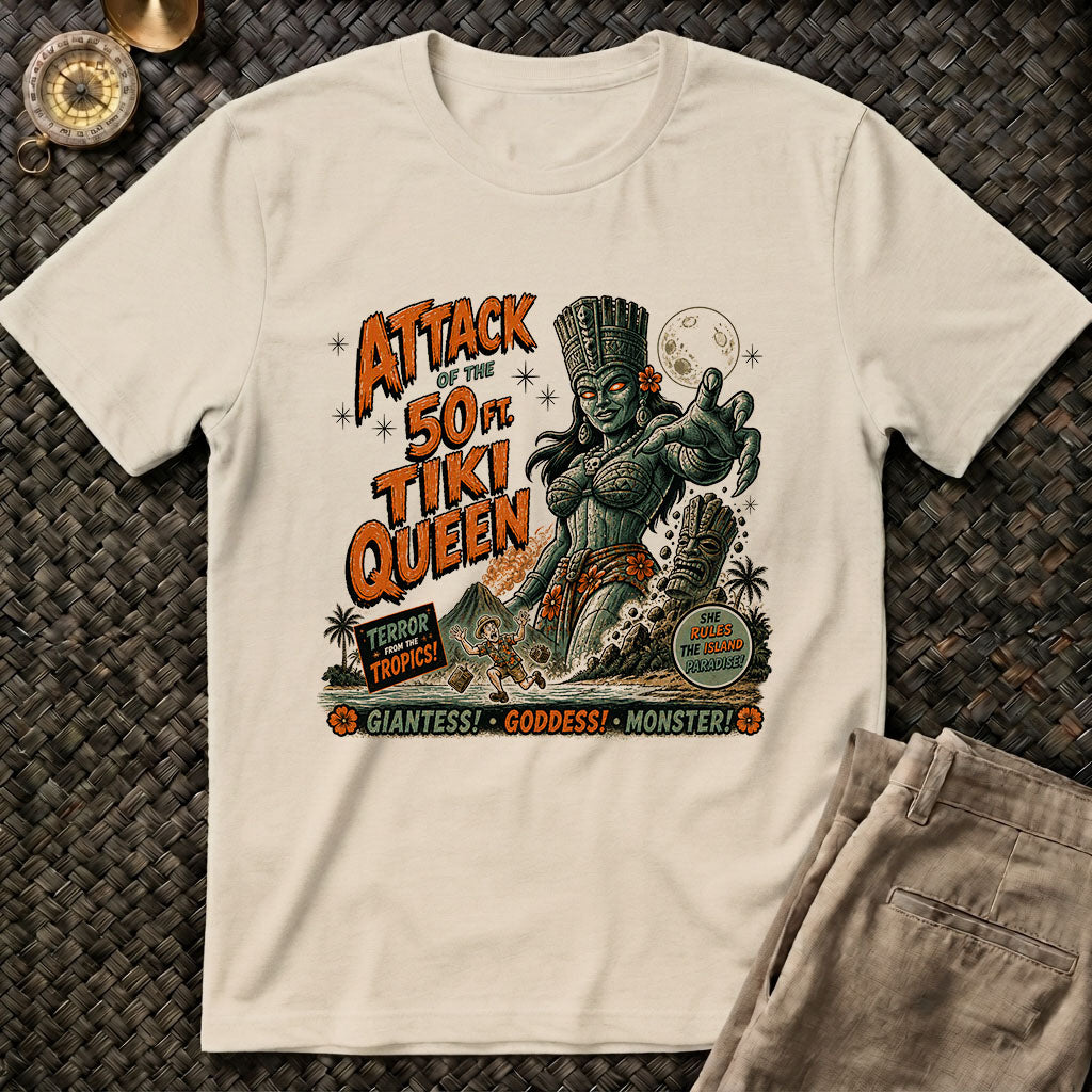 Attack of 50ft Tiki Queen Tee