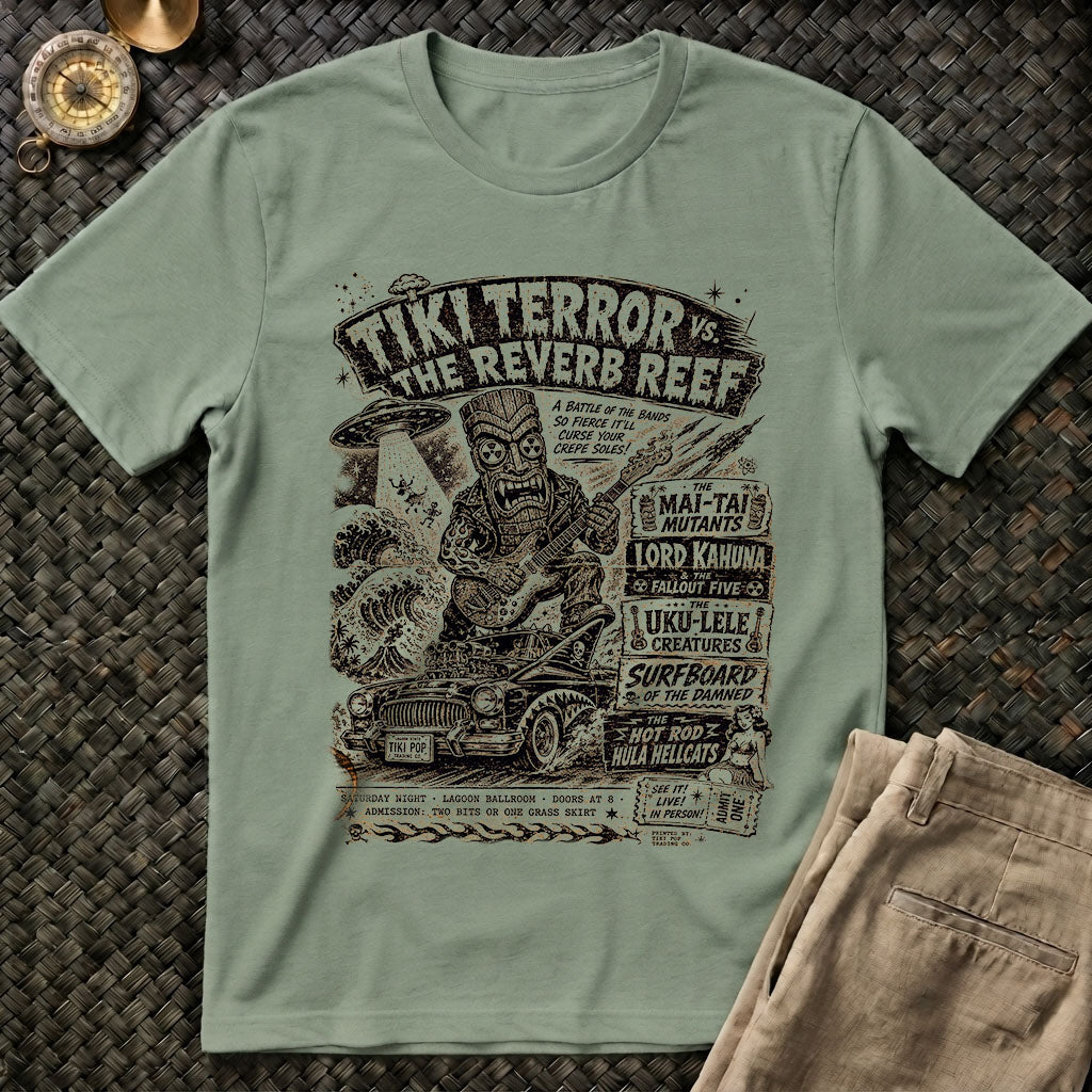 Tiki Terror vs. Reverb Reef Tee
