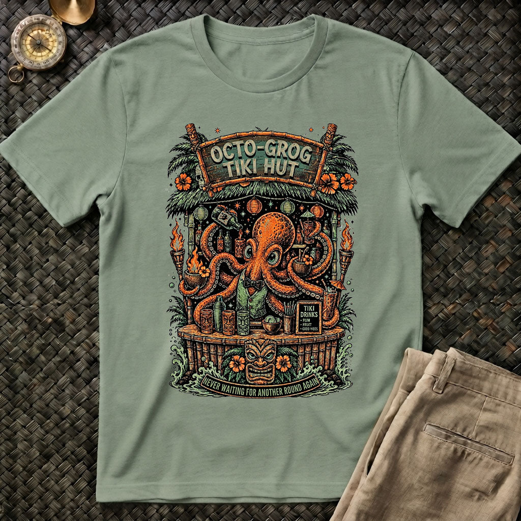 Octo Grog Tiki Hut Tee