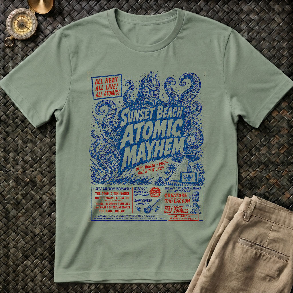 Sunset Beach Atomic Mayhem Tee