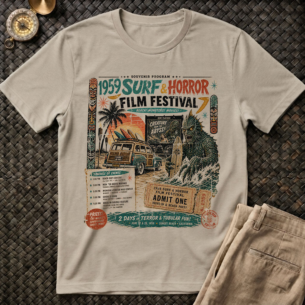 Surf & Horror Film Fest Tee