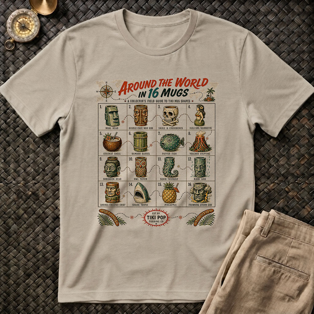 Around the World in Tiki Mugs Tee