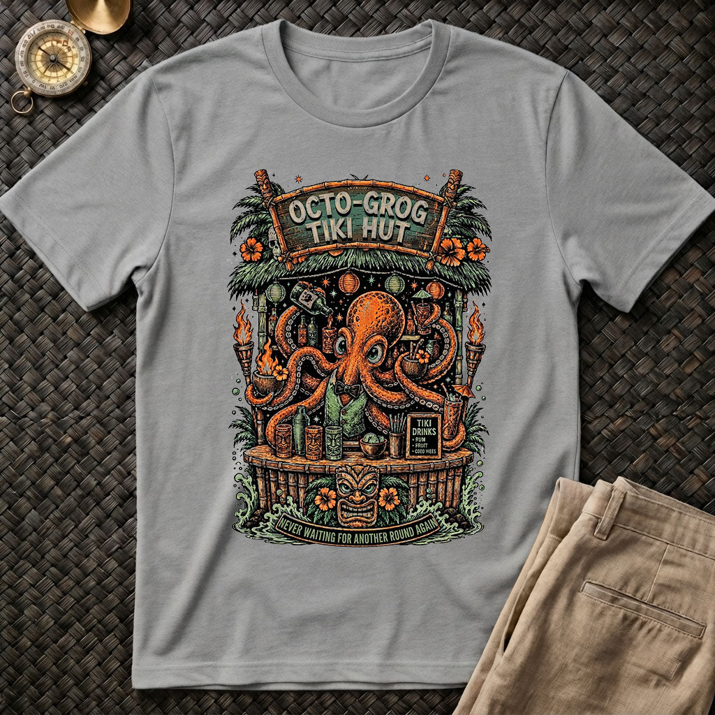 Octo Grog Tiki Hut Tee