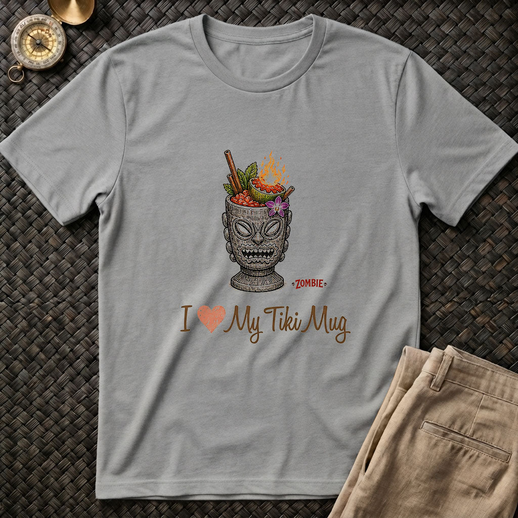 I ❤️ Tiki Mug Zombie Tee