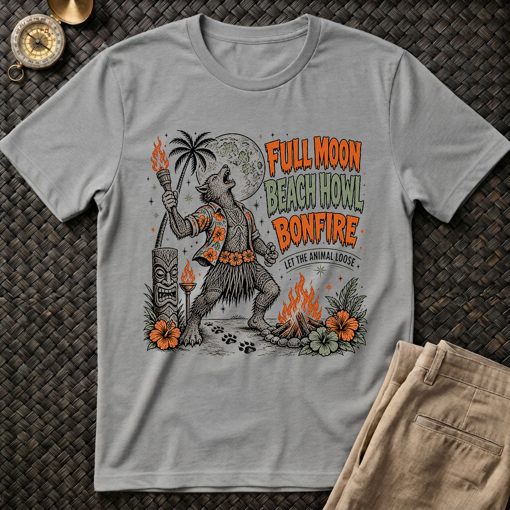 Full Moon Beach Howl Tee
