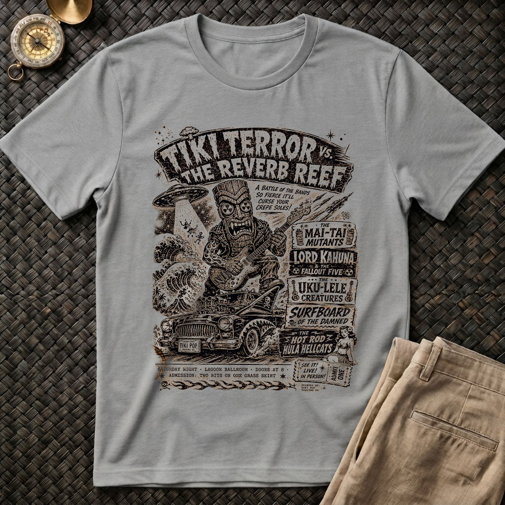 Tiki Terror vs. Reverb Reef Tee