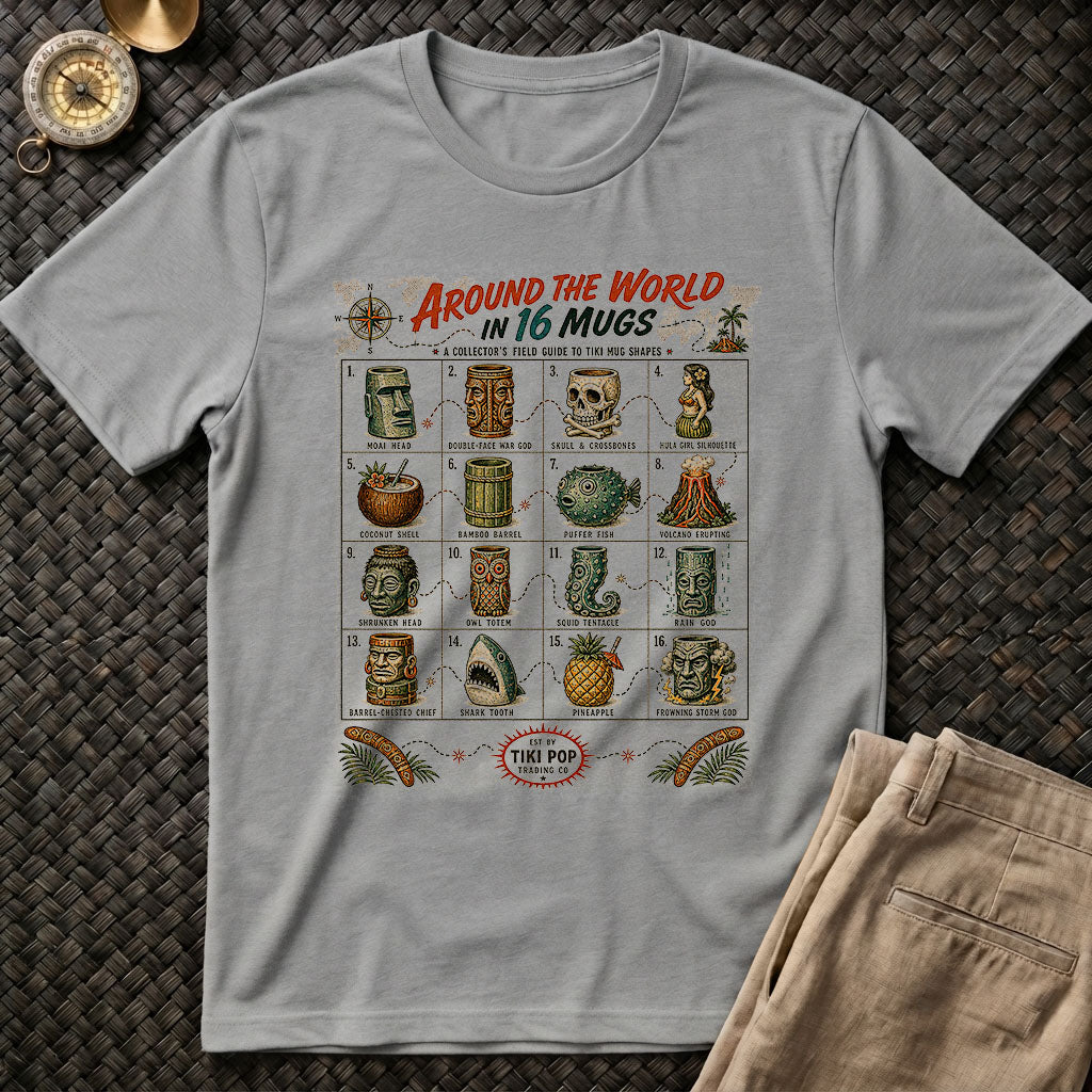 Around the World in Tiki Mugs Tee