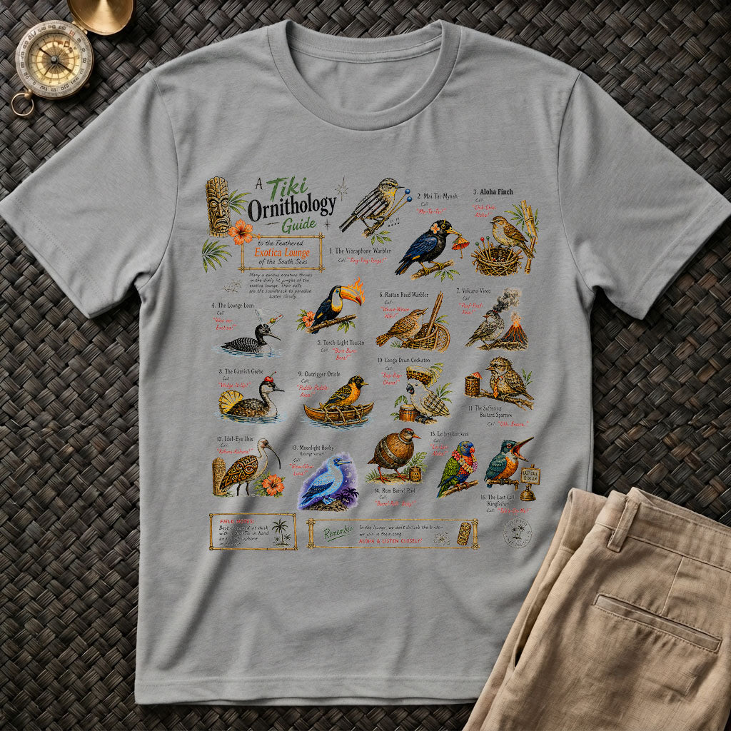 Tiki Ornithology Taxonomy Tee