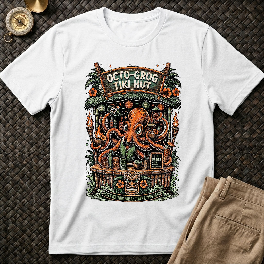 Octo Grog Tiki Hut Tee
