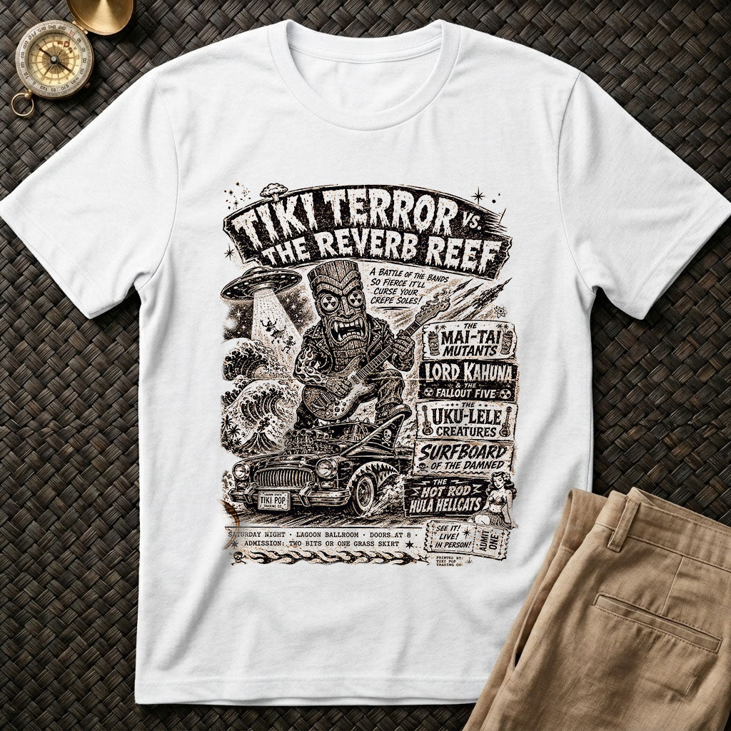 Tiki Terror vs. Reverb Reef Tee