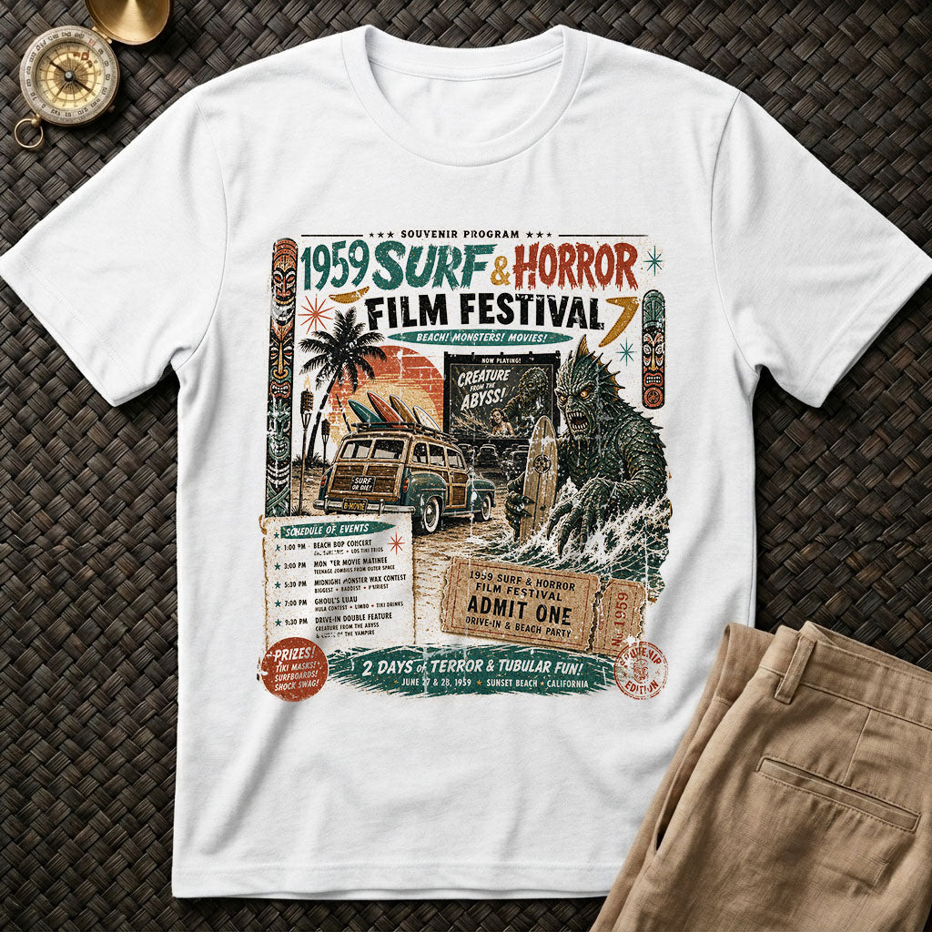 Surf & Horror Film Fest Tee