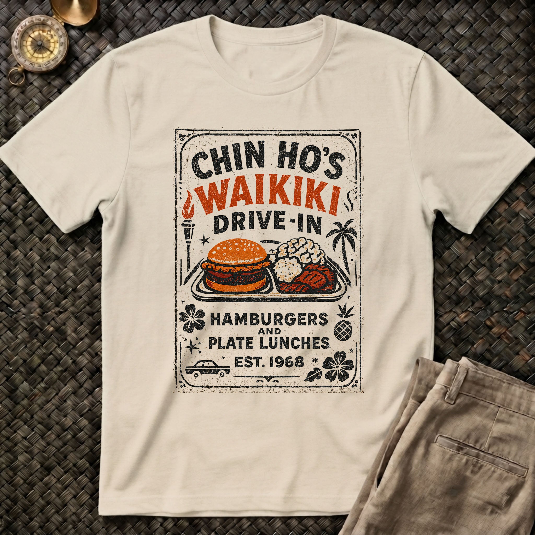 Chin Ho Waikiki Drive In T-Shirt