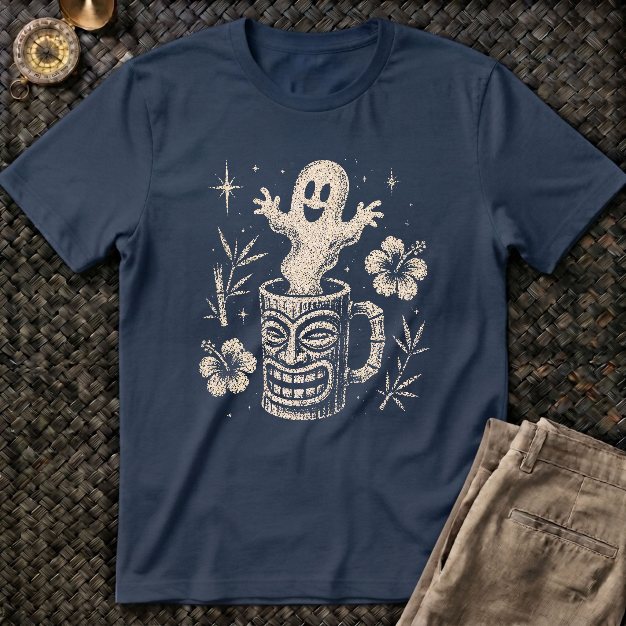 Spooky Ghost Tiki T-Shirt