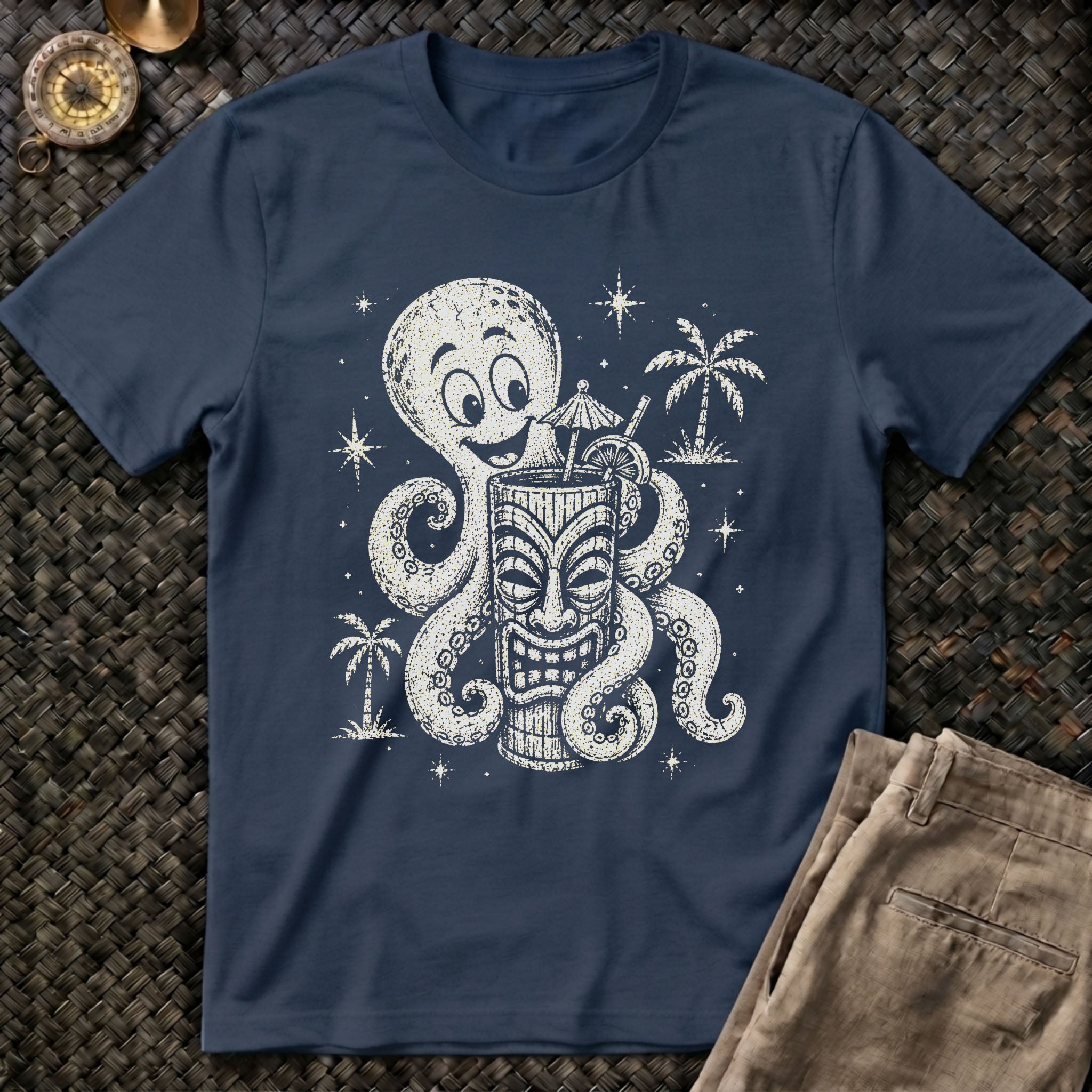 Tiki Octopus T-Shirt