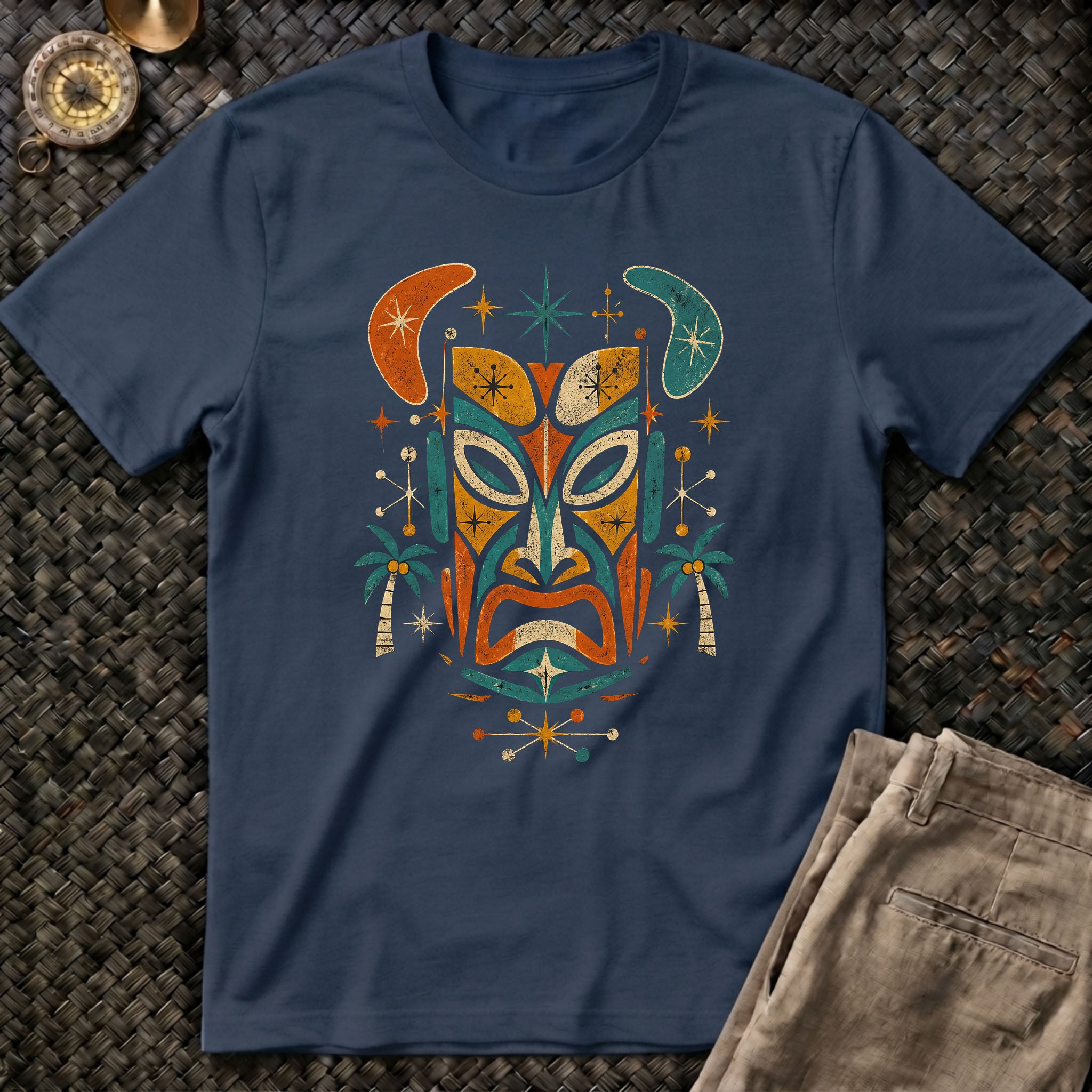 Atomic Tiki Mask T-Shirt