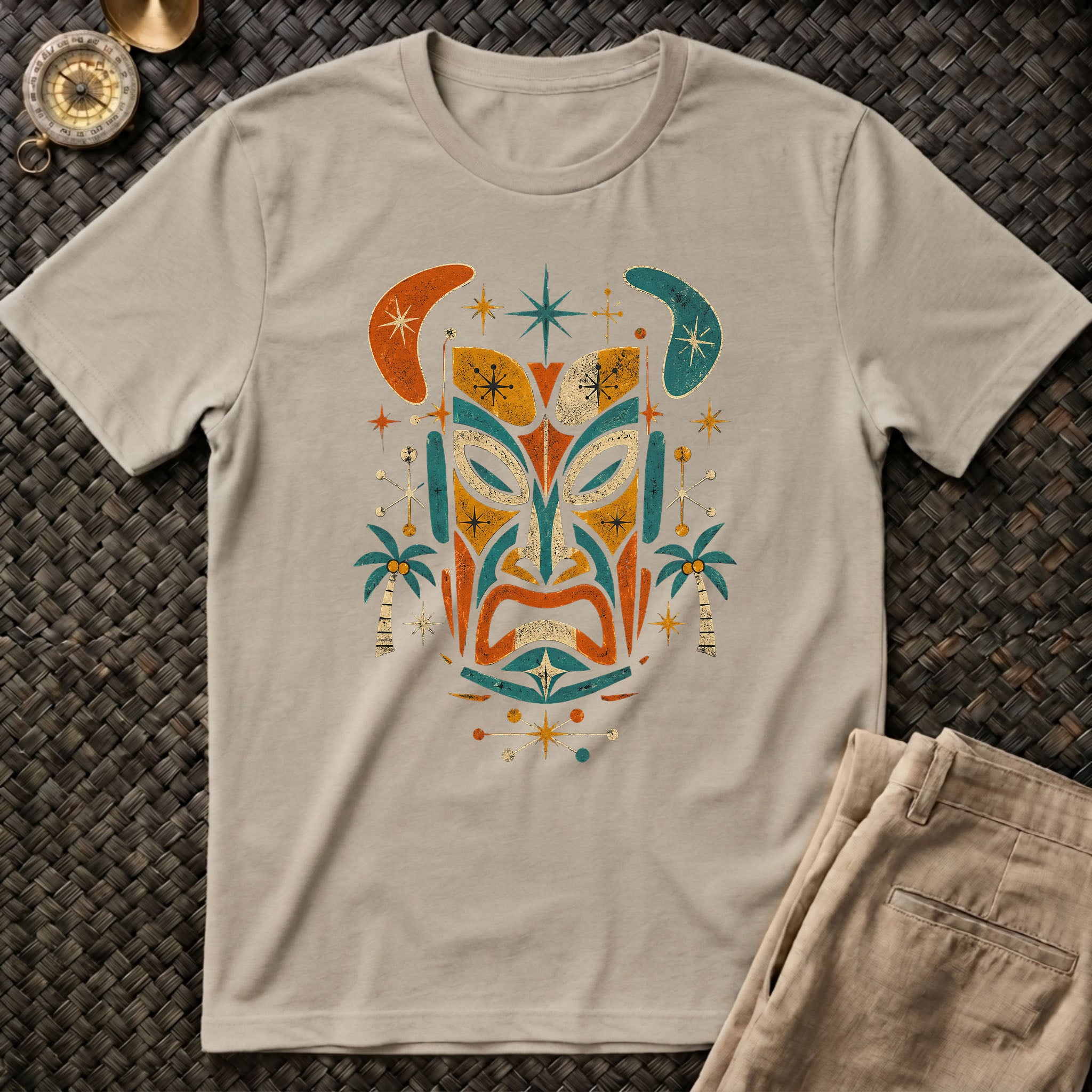 Atomic Tiki Mask T-Shirt