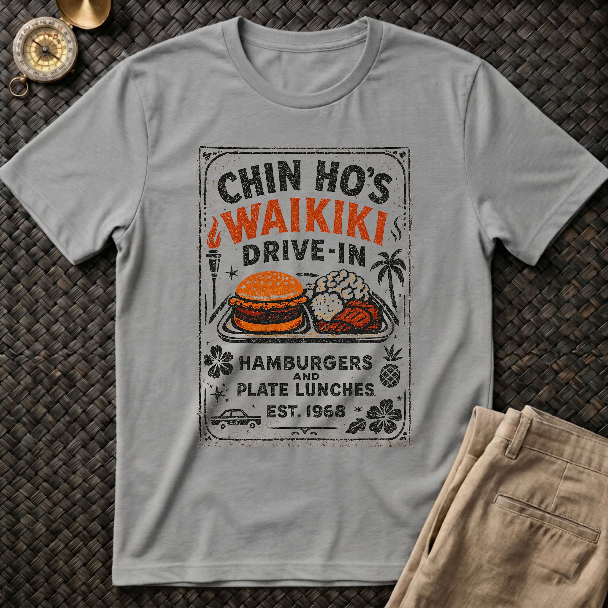 Chin Ho Waikiki Drive In T-Shirt