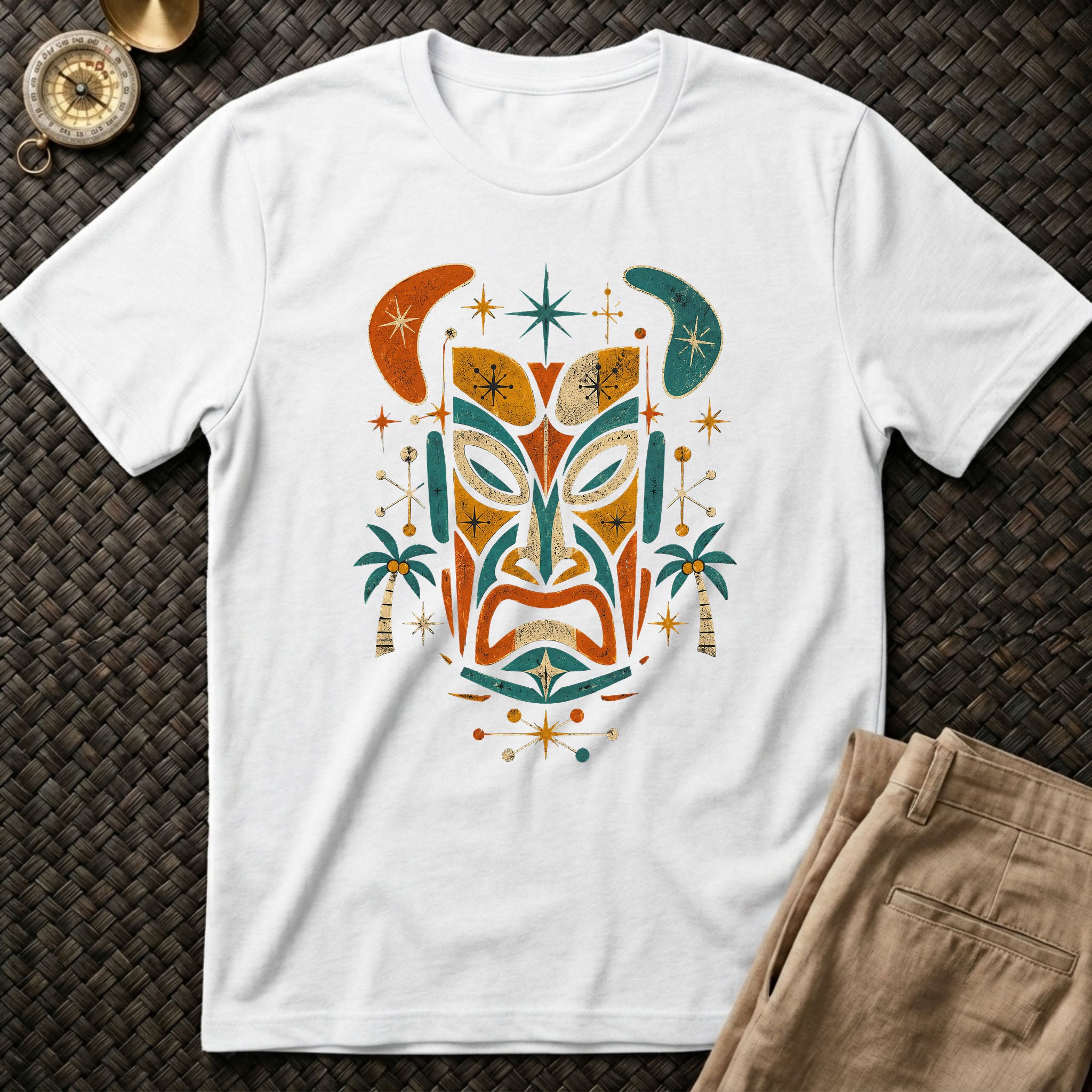 Atomic Tiki Mask T-Shirt